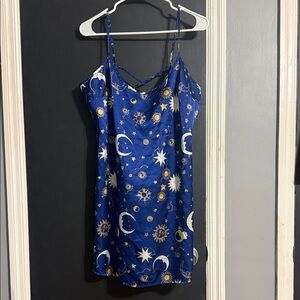 Reflections by Spiegel Celestial Satin Nightie Adjustable Straps Size: XL